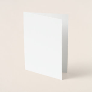 Minimalist White Elegant for Any Occasions Foil Card