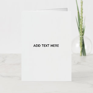 Minimalist White Elegant for Any Occasions Foil Holiday Card