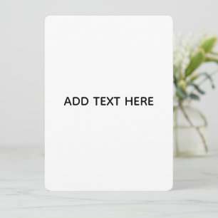 Minimalist White Elegant for Any Occasions Holiday Card