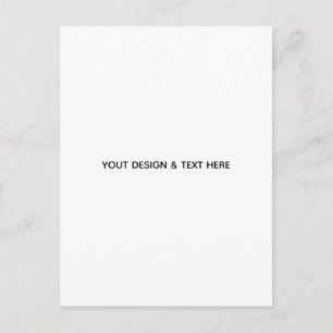 Minimalist White Elegant for Any Occasions Postcard