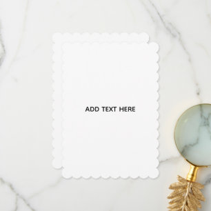 Minimalist White Elegant for Any Occasions Thank You Card
