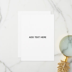 Minimalist White Elegant for Any Occasions Thank You Card