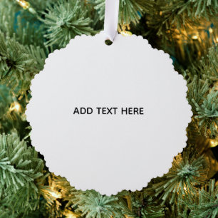 Minimalist White Elegant for Any Occasions Tree Decoration Card