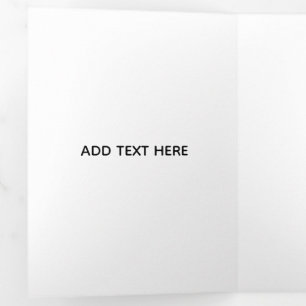 Minimalist White Elegant for Any Occasions Tri-Fold Card