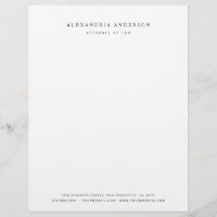 Minimalist White Lawyer Professional