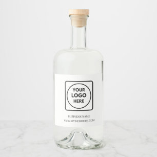Minimalist White Logo Business Promo QR label