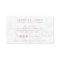 Minimalist white marble rose gold signature script