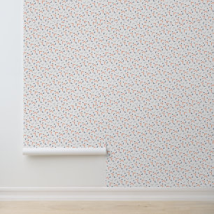 Minimalist White Pattern with Colourful Angles Wallpaper
