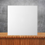 Minimalist White Plain Solid Colour  Ceramic Tile<br><div class="desc">Minimalist White Plain Solid Colour</div>