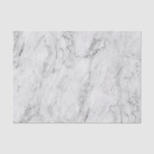 Minimalist White Silver and Grey Textured Marble Tissue Paper