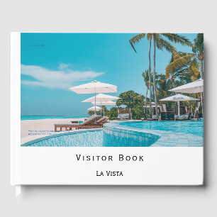 Minimalist White Vacation Rental Guest Comments Book