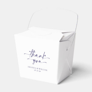 Minimalist white Wedding Favour Box