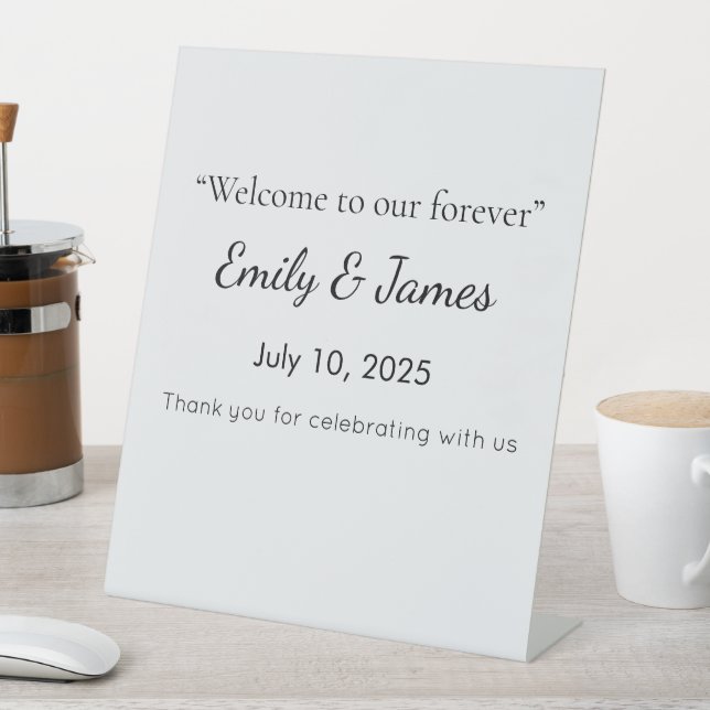 Minimalist White Welcome Sign Template (In SItu)