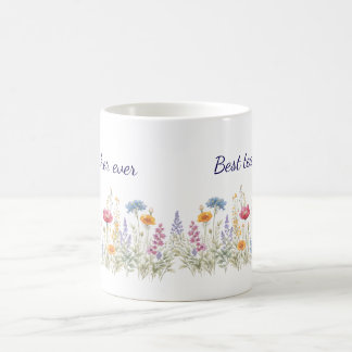 Minimalist Wildflower Meadow Mug, personalised  Coffee Mug