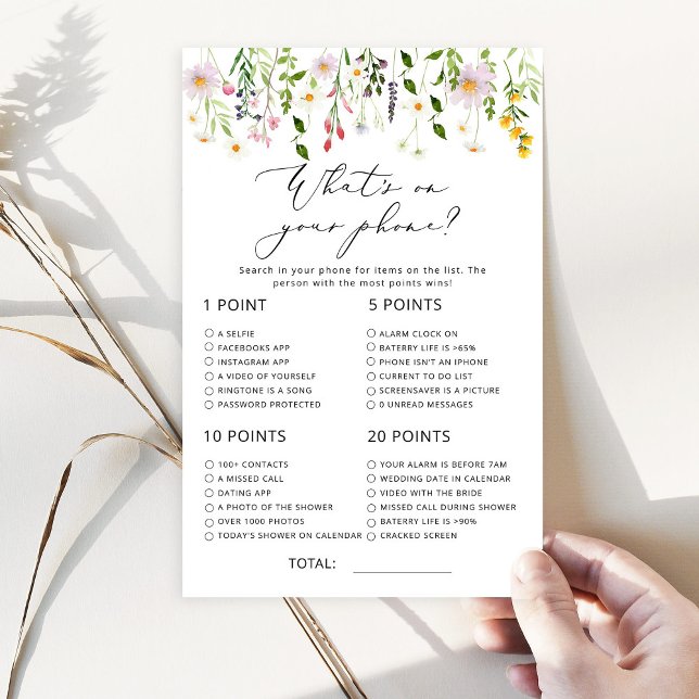 Minimalist wildflower what's on your phone game (Creator Uploaded)