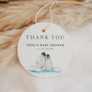 Minimalist Winter Arctic Thank You Favour Tags