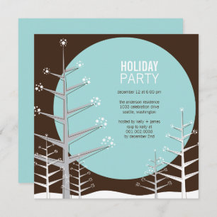 Minimalist Winter Wonderland Holiday Party Invite