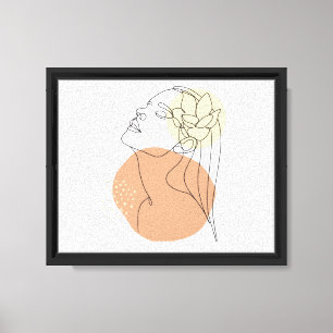 Minimalist Woman Line Art Wall Art 