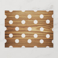 Minimalist wood polka dots.