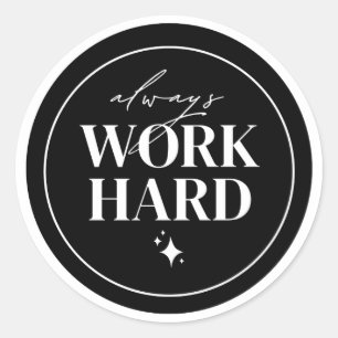 Minimalist Work Hard Motivation Sticker 