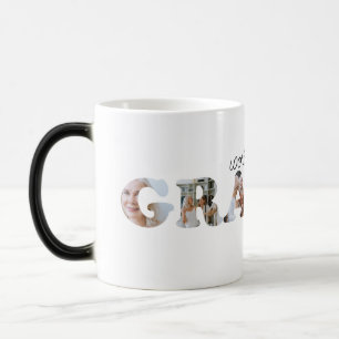 Minimalist World's Best Granny Photo Collage Magic Mug