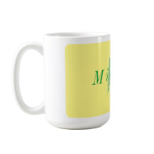 Minimalist Yellow and Green Initial