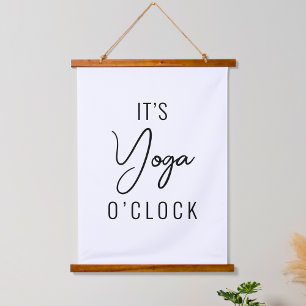Minimalist Yoga Art – Customisable Inspirational  Hanging Tapestry