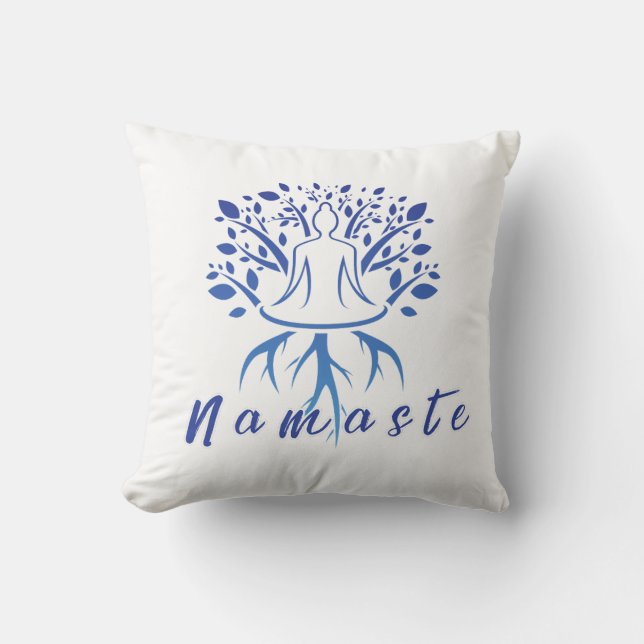 Minimalist Yoga & Meditation Design Cushion (Front)