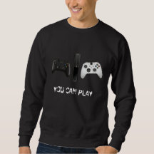 Minimalist "You Can Play" Gaming Controller Shirt