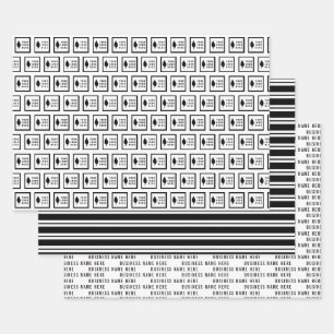 Minimalist Your Logo & Business Name Patterns Wrapping Paper Sheet