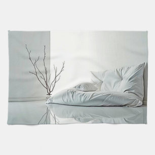 Minimalist Zen Interior Design Tea Towel