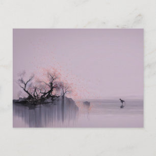 Minimalist Zen Landscape  Postcard