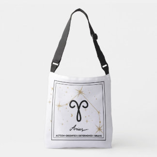 Minimalist Zodiac Aries Crossbody Tote