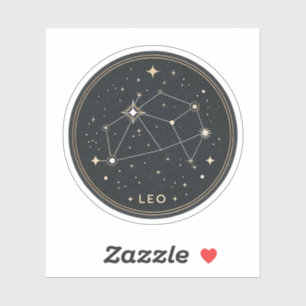 Minimalist Zodiac Constellation Sticker   Elegant 