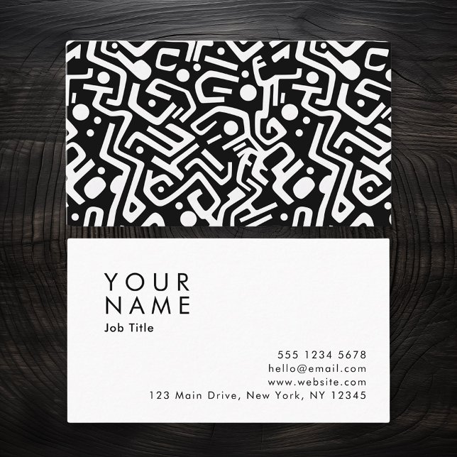 Minimalistic Abstract Pattern Business Card (Creator Uploaded)