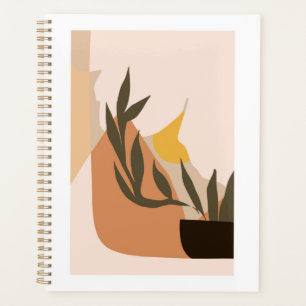Minimalistic abstract wall art planner