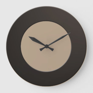 Minimalistic any Colour No Digits on Black Frame Large Clock