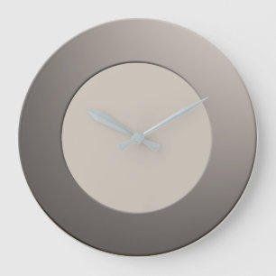 Minimalistic any Colour No Digits on Silver Frame Large Clock