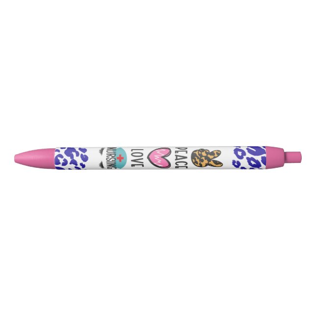 Minimalistic art design Nurse  Black Ink Pen (Front)