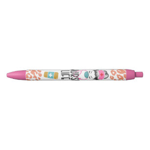 Minimalistic art design Nurse Black Ink Pen