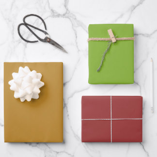Minimalistic Autumn Plain Wrapping Sheets  