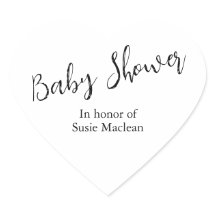 Minimalistic Baby Shower Sticker