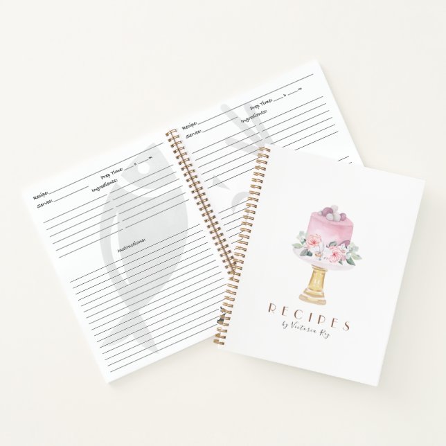 Minimalistic | Bakery | Caterer | Cake Notebook (Inside)