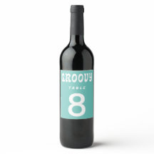 Minimalistic Beach Retro Wedding Table Number