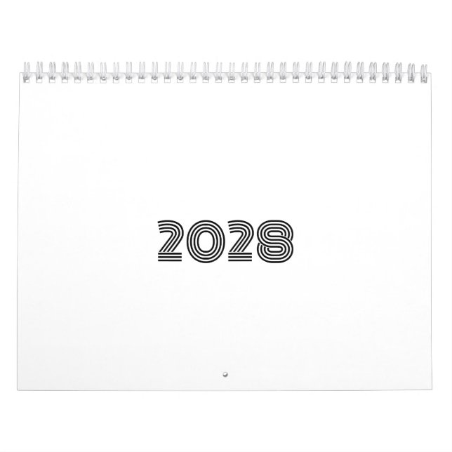 Minimalistic Black and White Calendar (Cover)