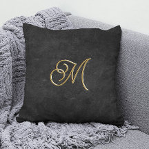 Minimalistic Black & Gold Vintage Luxury Monogram