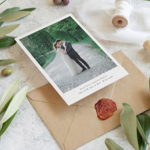 Minimalistic Black Plush White Paisley Thank You Invitation