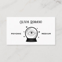 Minimalistic Black White Mystical Psychic Medium