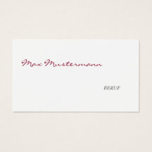 Minimalistic Business Cards