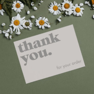Minimalistic Cards Small Business Thank You Cards
